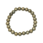 Pyrite Stone Beaded Stretch Bracelet