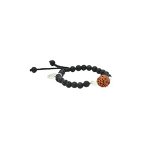 Mystic Rudraksha Lava Stone Healing Bracelet