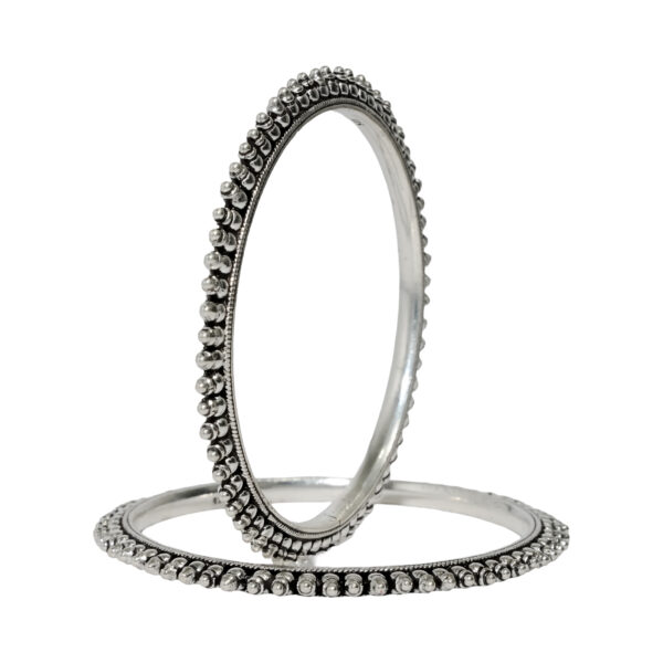 Elegant Antique Silver Bangles