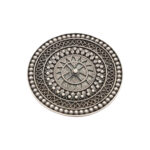 Intricately Designed Silver Medallion