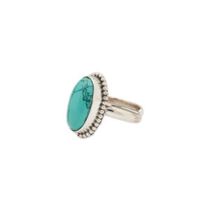Vintage Turquoise Oval Ring