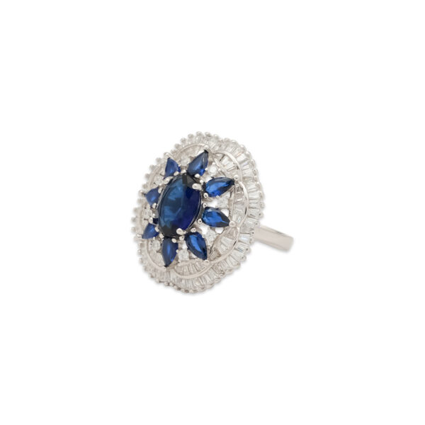 Celestial Bloom Sapphire Brooch
