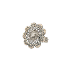 Antique Floral Medallion Brooch