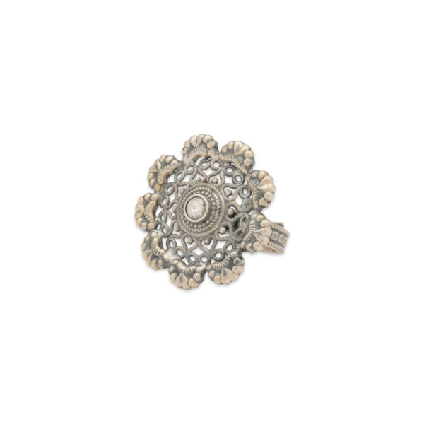 Antique Floral Medallion Brooch