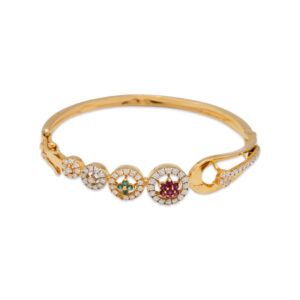 Floral Circle Bracelet with Multicolor