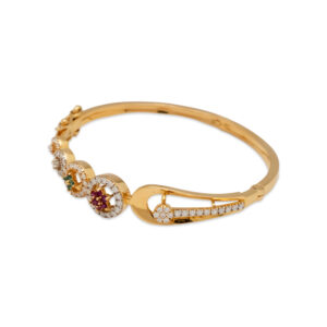 Floral Circle Bracelet with Multicolor