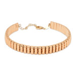 Bold Rose Gold Chunky Chain Bracelet – Modern Minimalist Statement Piece