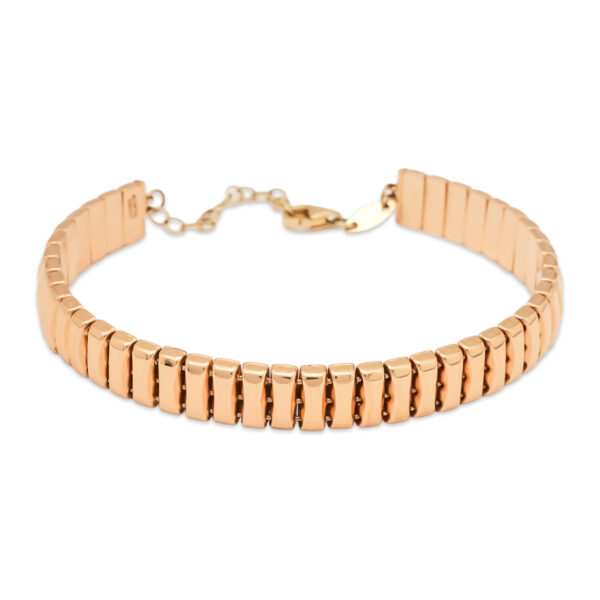 Bold Rose Gold Chunky Chain Bracelet – Modern Minimalist Statement Piece