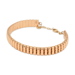 Bold Rose Gold Chunky Chain Bracelet – Modern Minimalist Statement Piece