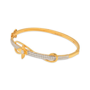 Floral Elegance Gold & zircon bracelet