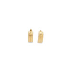 Classic Textured Gold Hoop Earrings