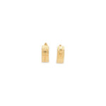 Classic Textured Gold Hoop Earrings