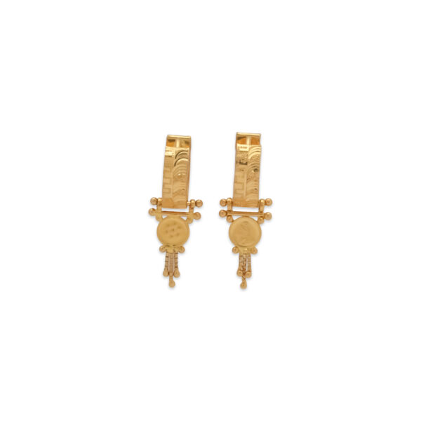 Regal Heritage Gold Drop Earrings