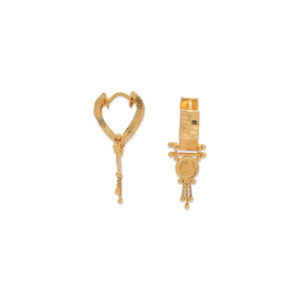 Regal Heritage Gold Drop Earrings