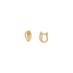 Elegant Gold Leaf Stud Earrings
