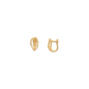 Elegant Gold Leaf Stud Earrings