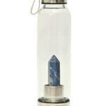 Crystal Infusion Glass Water Bottle