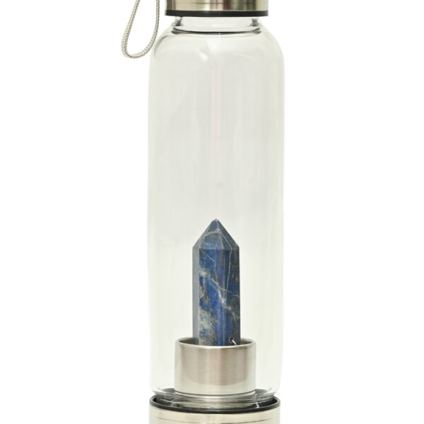 Crystal Infusion Glass Water Bottle