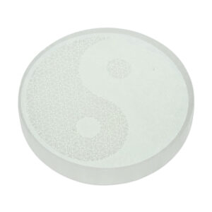 Selenite Yin Yang Plate – Balance & Harmony Energizer