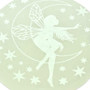 Selenite Fairy Moon Plate – Whimsical Energy Charger