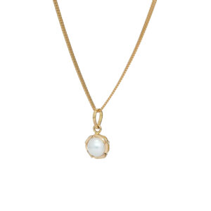Elegant Pearl Gold Pendant