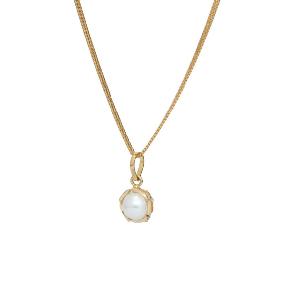 Elegant Pearl Gold Pendant