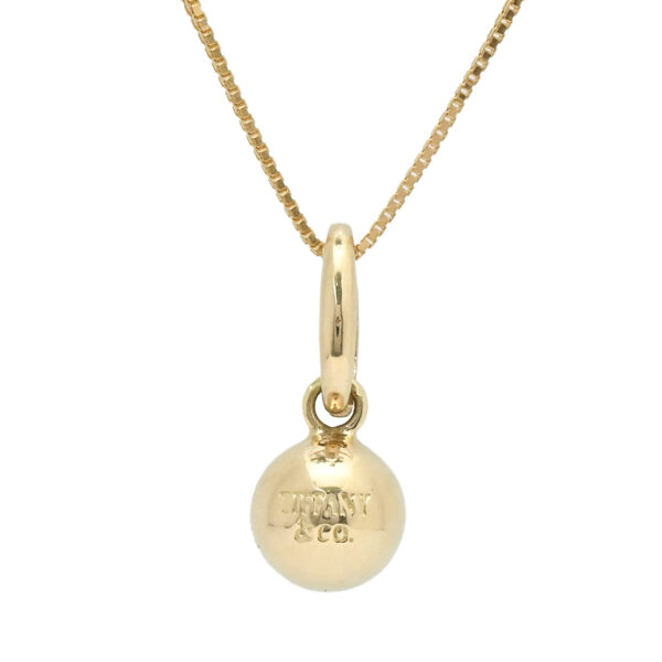 Sleek 18KT Gold Ball Pendant – Minimal & Elegant