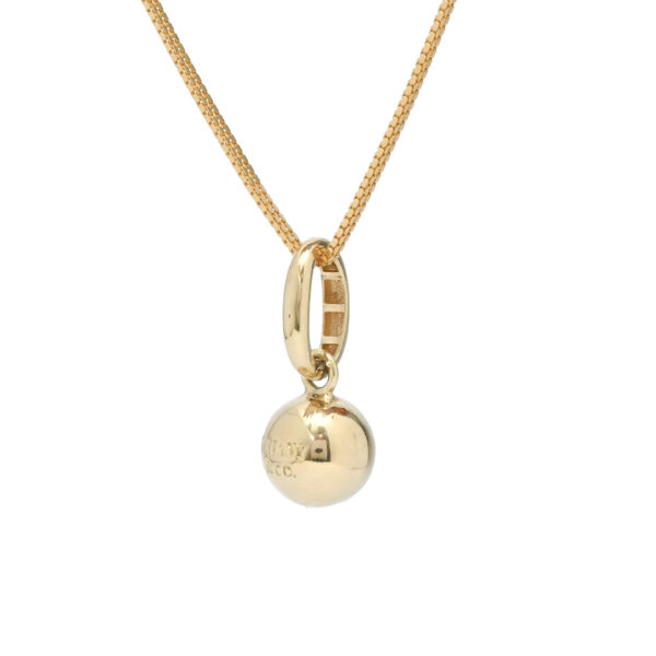 Sleek 18KT Gold Ball Pendant – Minimal & Elegant