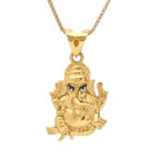 Divine 22KT Gold Lord Ganesha Pendant – Small & Elegant