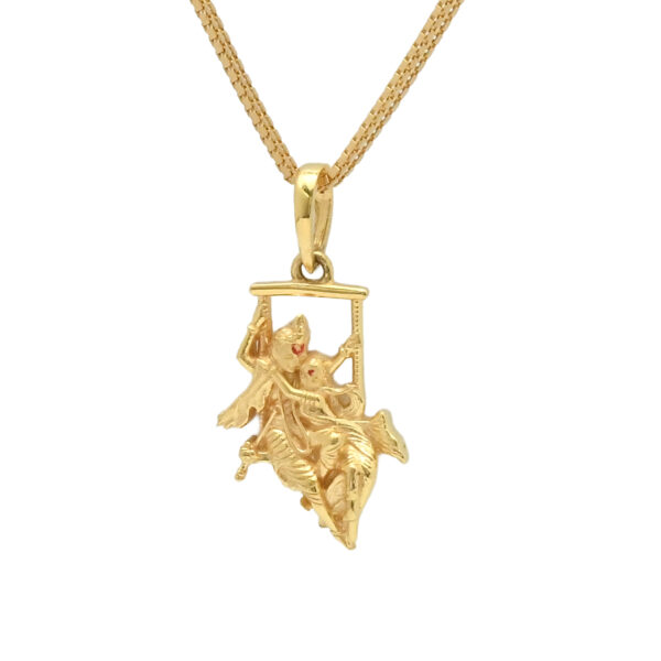 Divine 22KT Gold Radha Krishna Pendant – Small & Elegant
