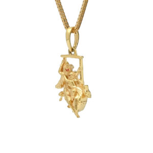 Divine 22KT Gold Radha Krishna Pendant – Small & Elegant