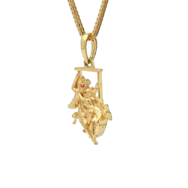 Divine 22KT Gold Radha Krishna Pendant – Small & Elegant