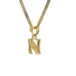 Stylish 22KT Gold “N” Alphabet Pendant – Elegant & Personal