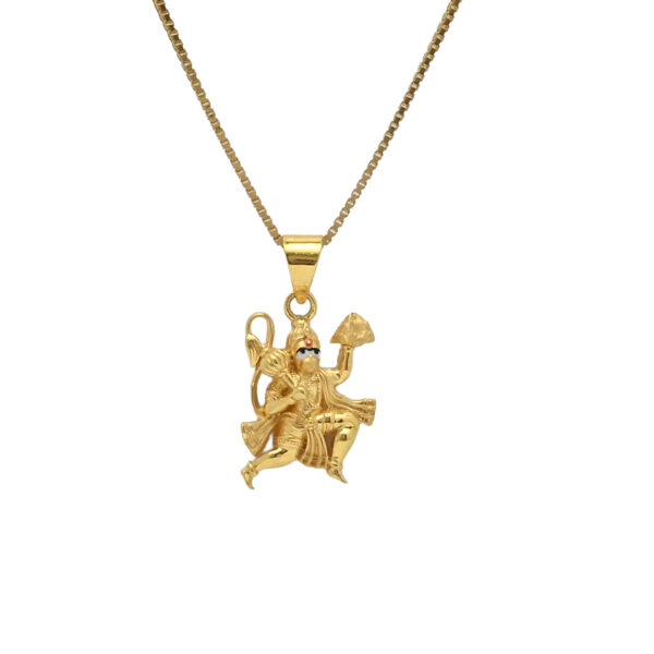 Divine Hanuman Pendant Necklace – Pure Gold Charm