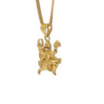 Divine Hanuman Pendant Necklace – Pure Gold Charm