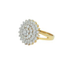 Radiant Sunflower Diamond Ring