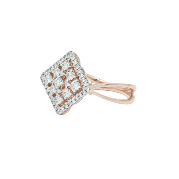 Diamond Elegance Square Ring