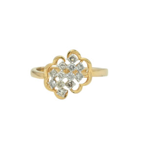 Floral Charm Diamond Ring