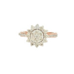 Radiant Sunflower Diamond Ring