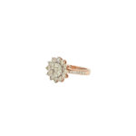 Radiant Sunflower Diamond Ring