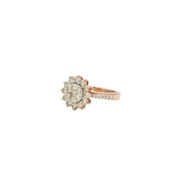 Radiant Sunflower Diamond Ring