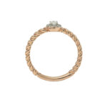 Chic Oval Diamond Halo Ring