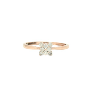 Dainty Floral Diamond Ring