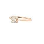 Dainty Floral Diamond Ring