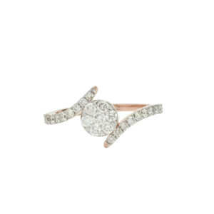 Modern Twist Diamond Ring