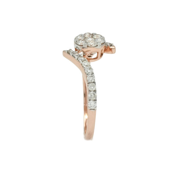 Modern Twist Diamond Ring
