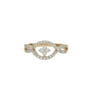 Infinity Sparkle: Diamond Eye Ring