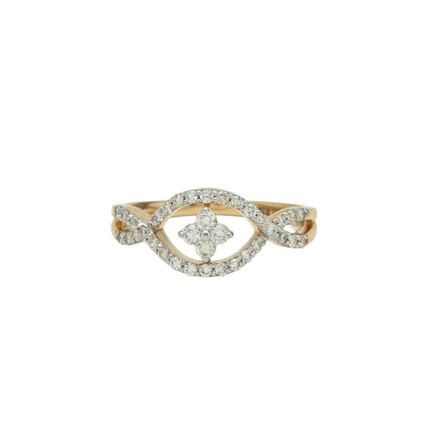 Infinity Sparkle: Diamond Eye Ring