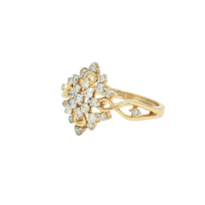 Radiant Starburst Diamond Ring in Gold – Bold & Beautiful