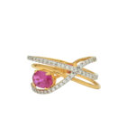 Radiant Ruby Criss-Cross Ring
